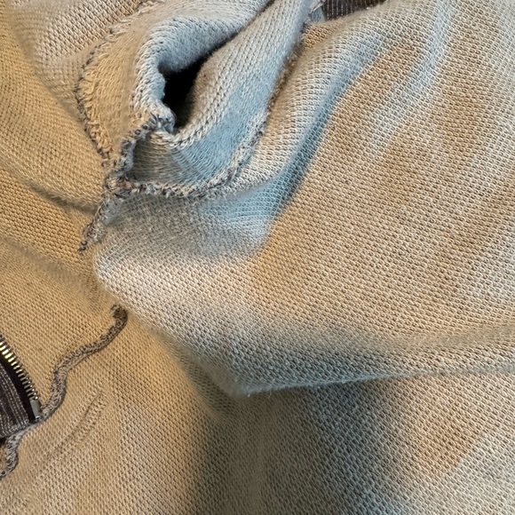 Marc Jacobs Zip Up Sweatshirt Grey & Beige XS/S/M - Picture 6 of 7
